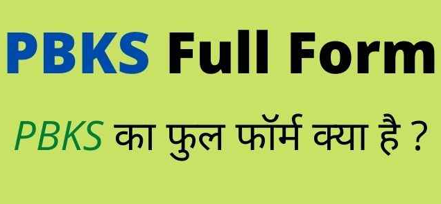 PBKS Full Form in Hindi and English