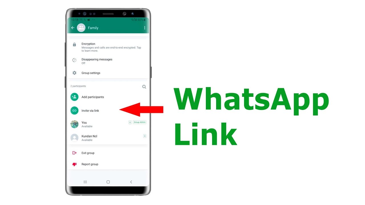 share a group link in whatsapp